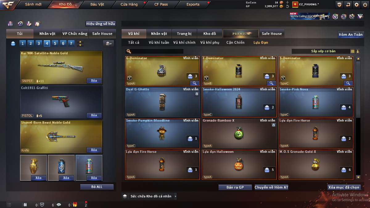 shop acc cf uy tin gia re